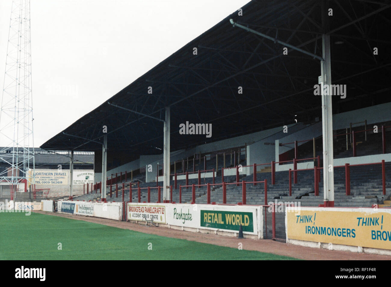 General view of Rotherham United FC Football Ground, Millmoor ...