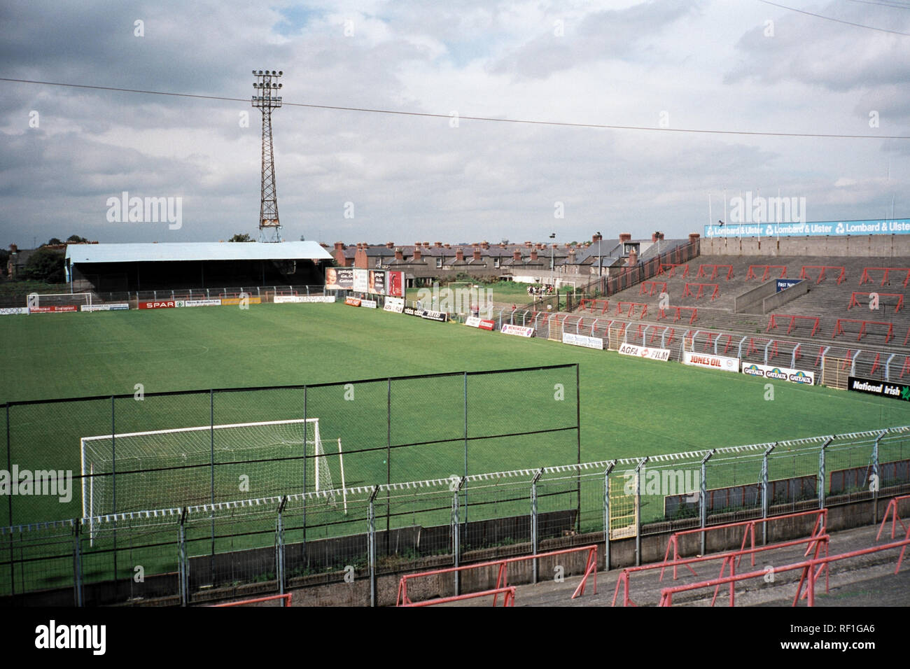 General View Of Bohemian Fc Football Ground Dalymount Park Phibsborough Dublin Ireland Pictured On 15th August 1997 Stock Photo Alamy