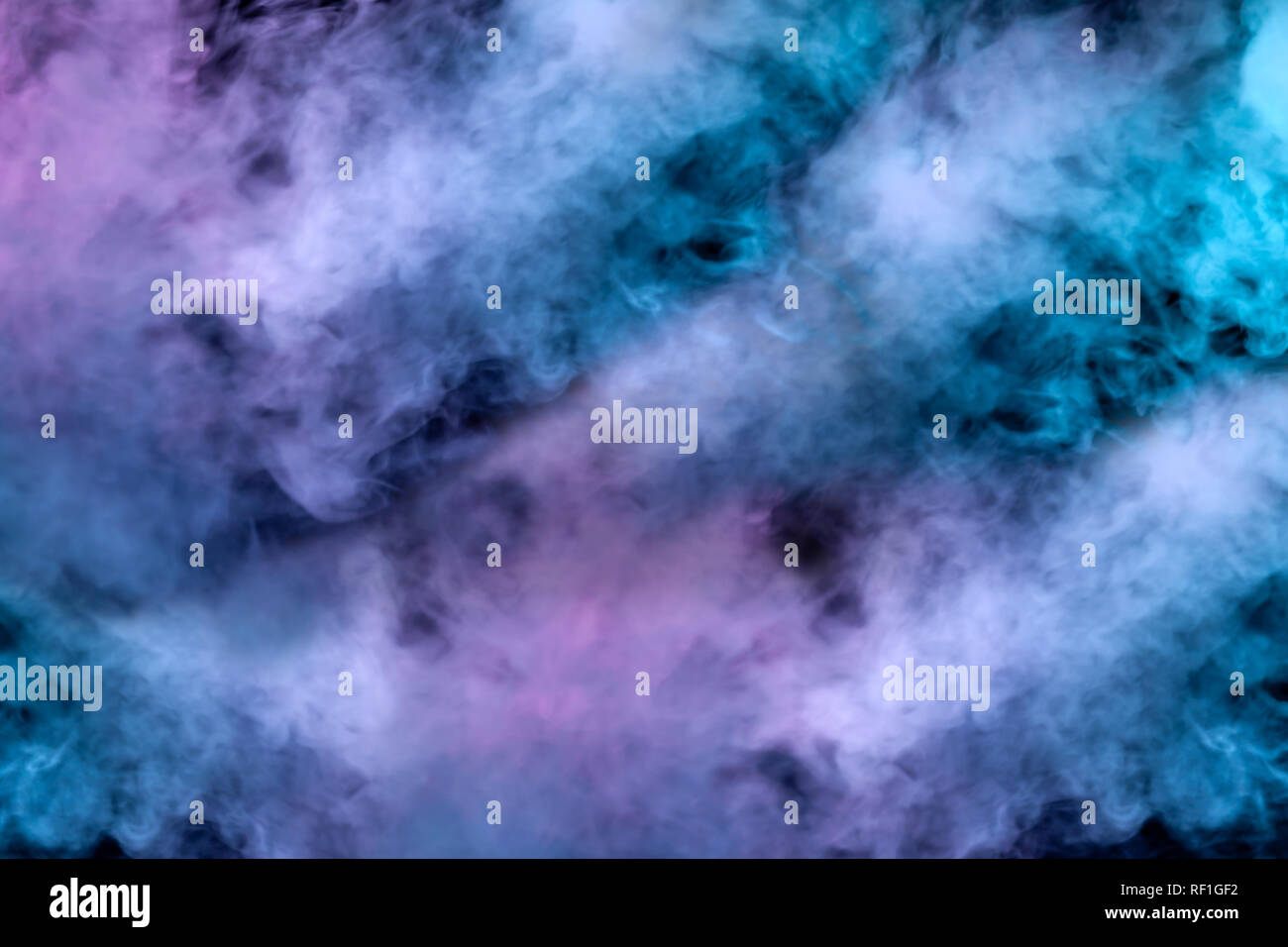 A blast of smoke evaporating in the colors of the rainbow: red, orange ...