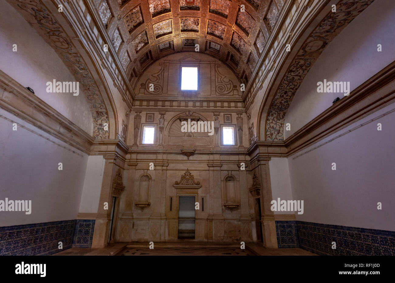 New sacristy in Convent of Christ, Tomar, Portugal Stock Photo