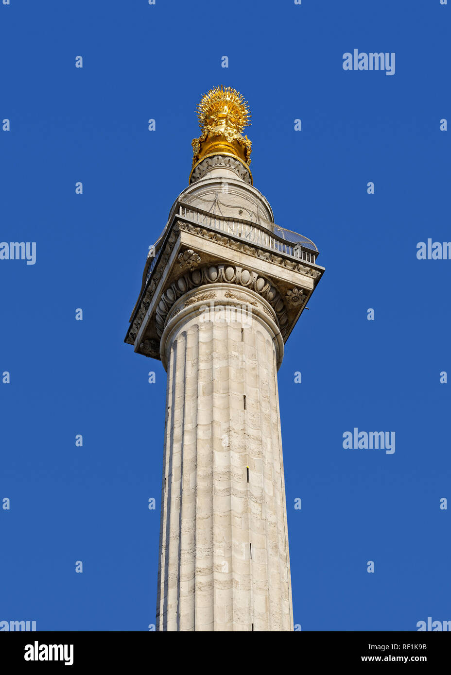 Monument to the Great Fire of London, England, United Kingdom Stock Photo