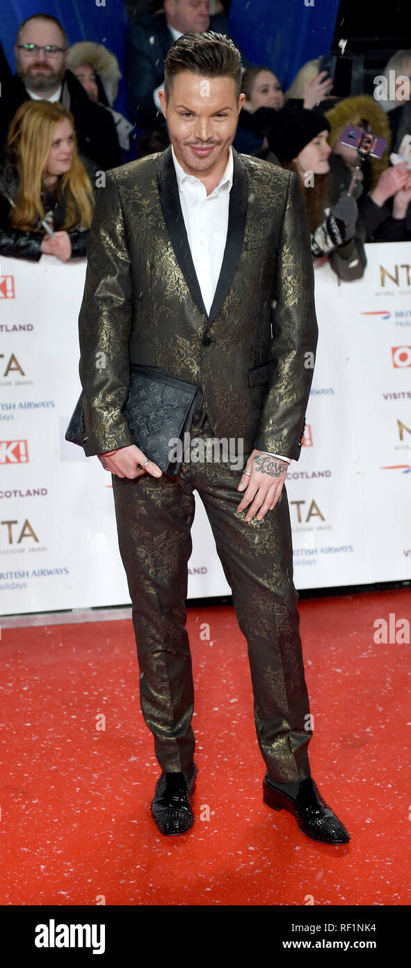 Photo Must Be Credited ©Alpha Press 079965 22/01/2019 Bobby Norris at the National Television Awards NTA 2019 held at the O2 in London Stock Photo