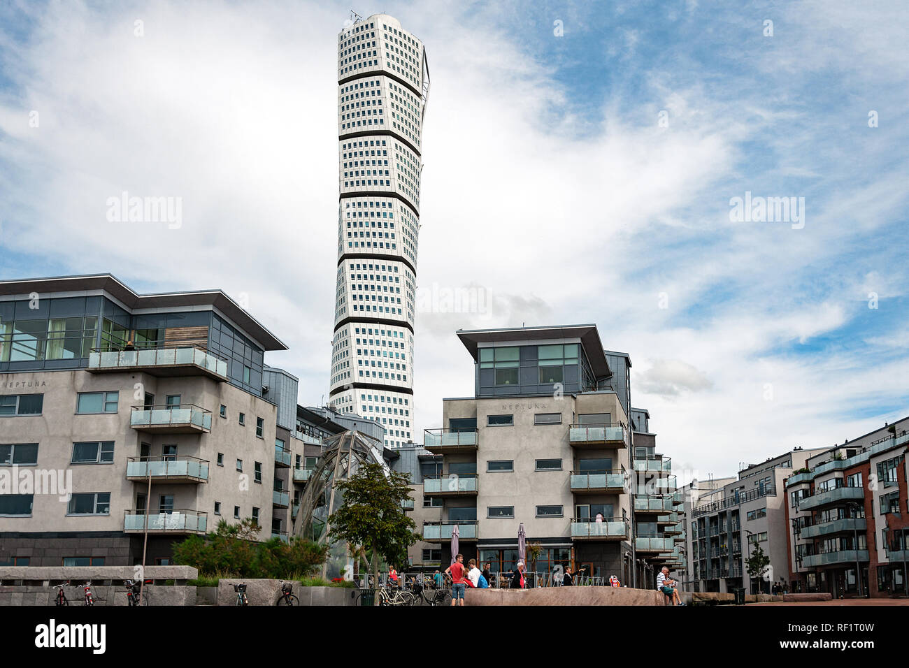 Malmo, Sweden July 22, 2017 Luxury apartments in the Western Harbour in Malmo (Vastra Hamnen