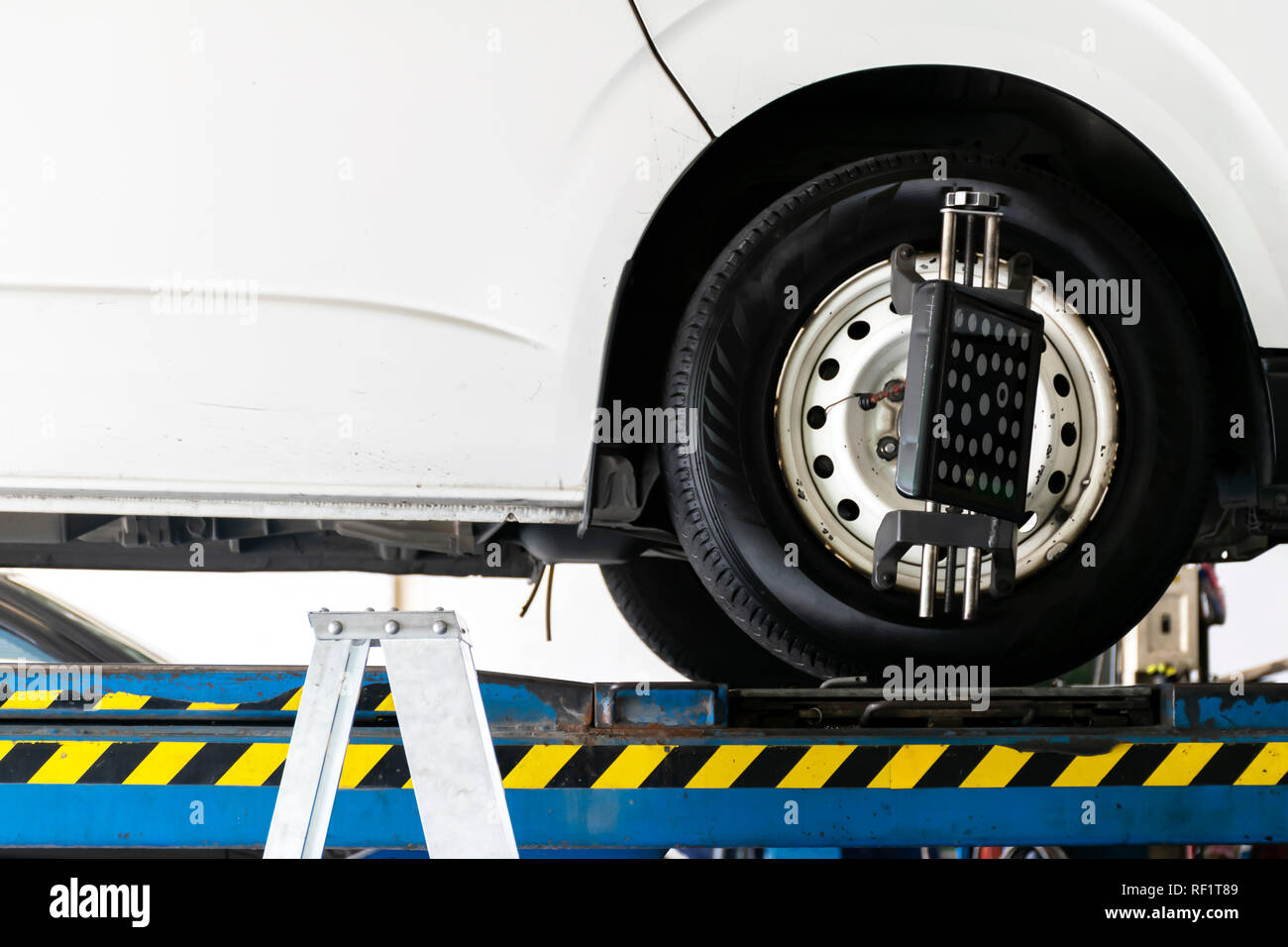 Wheel alignment by specialist technicians. Safety is a must, because