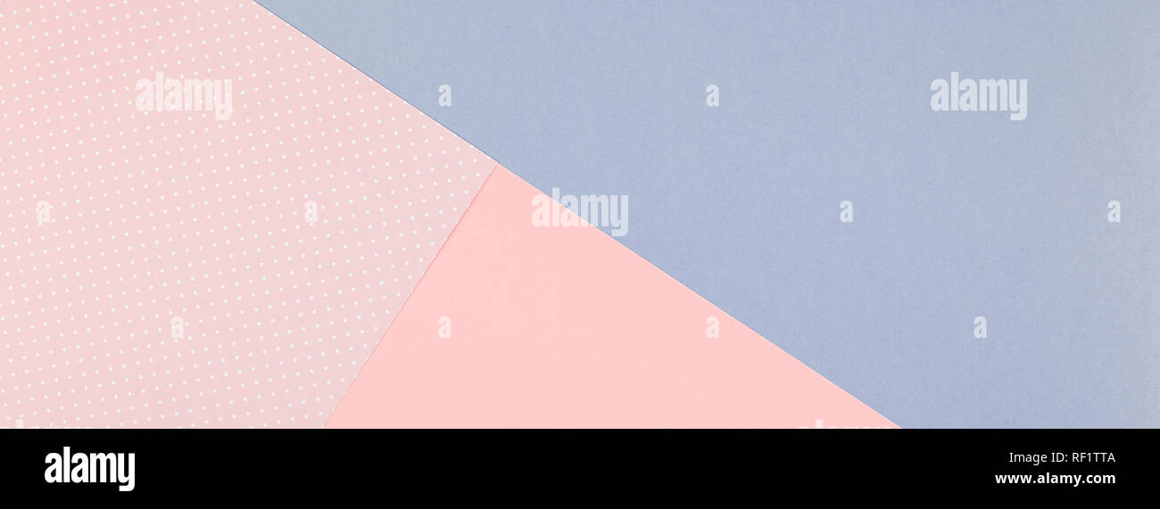 Creative top view mock up blank paper sheet pink postcard background ...