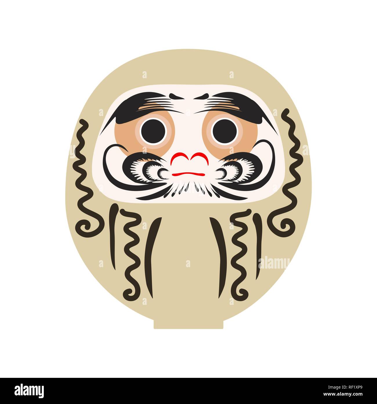 Daruma doll, Daruma, Dharma doll, Dharma, round, Japanese traditional doll,  Bodhidharma, zen, bearded man, good luck, talisman, symbol, symbol of pers  Stock Vector Image & Art - Alamy