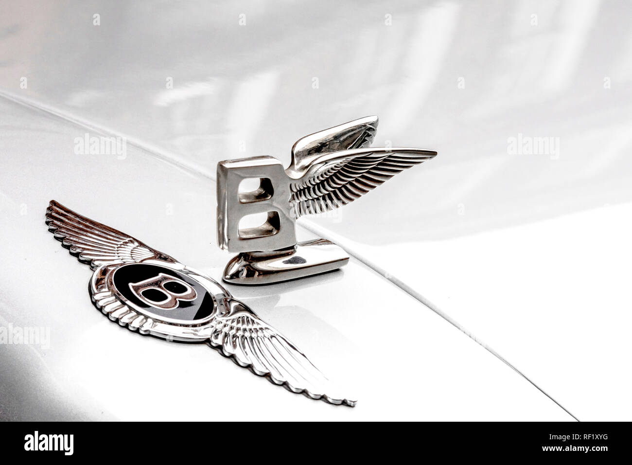 Bentley Car and brand logo Stock Photo Alamy