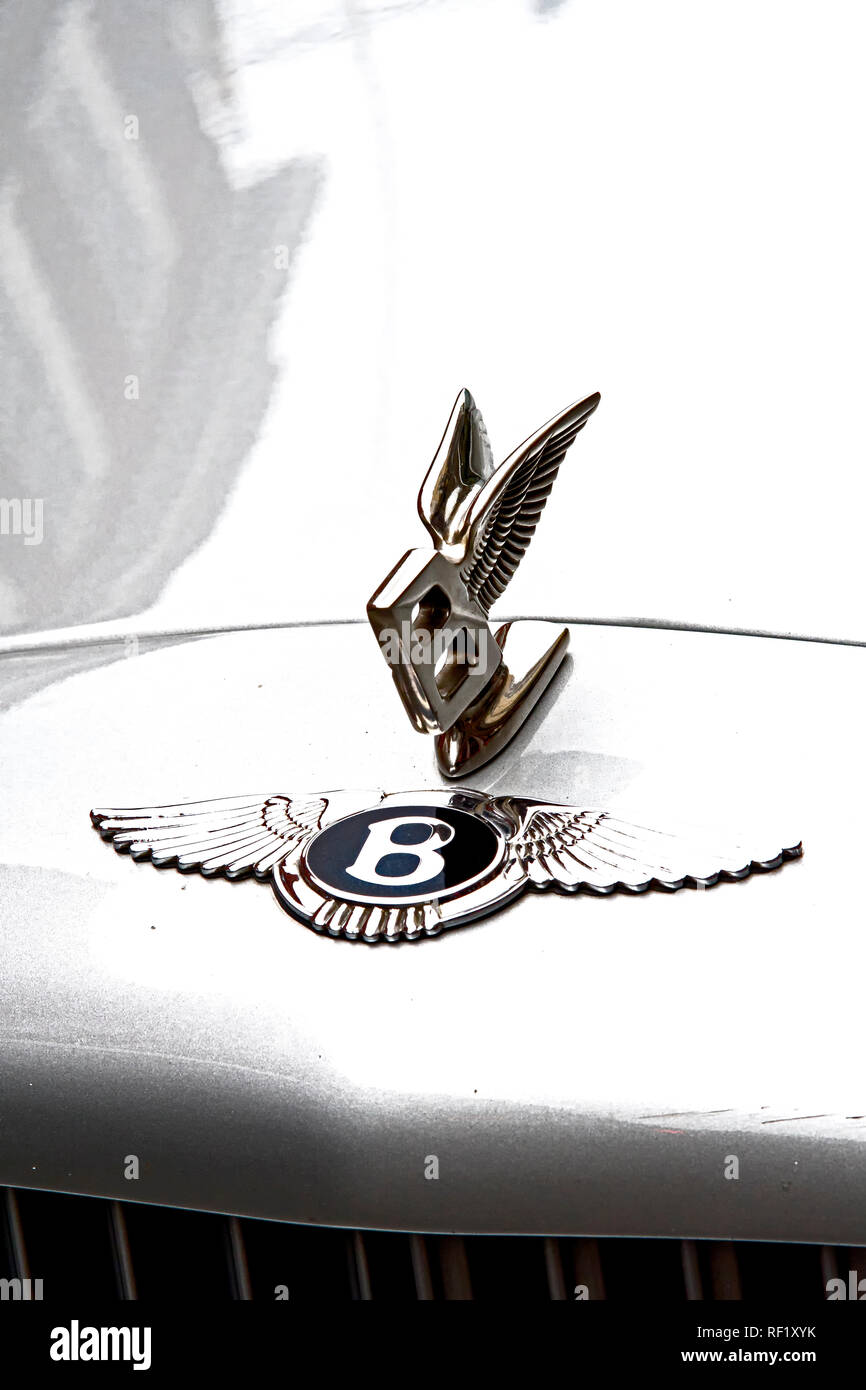 Bentley Car and brand logo Stock Photo Alamy