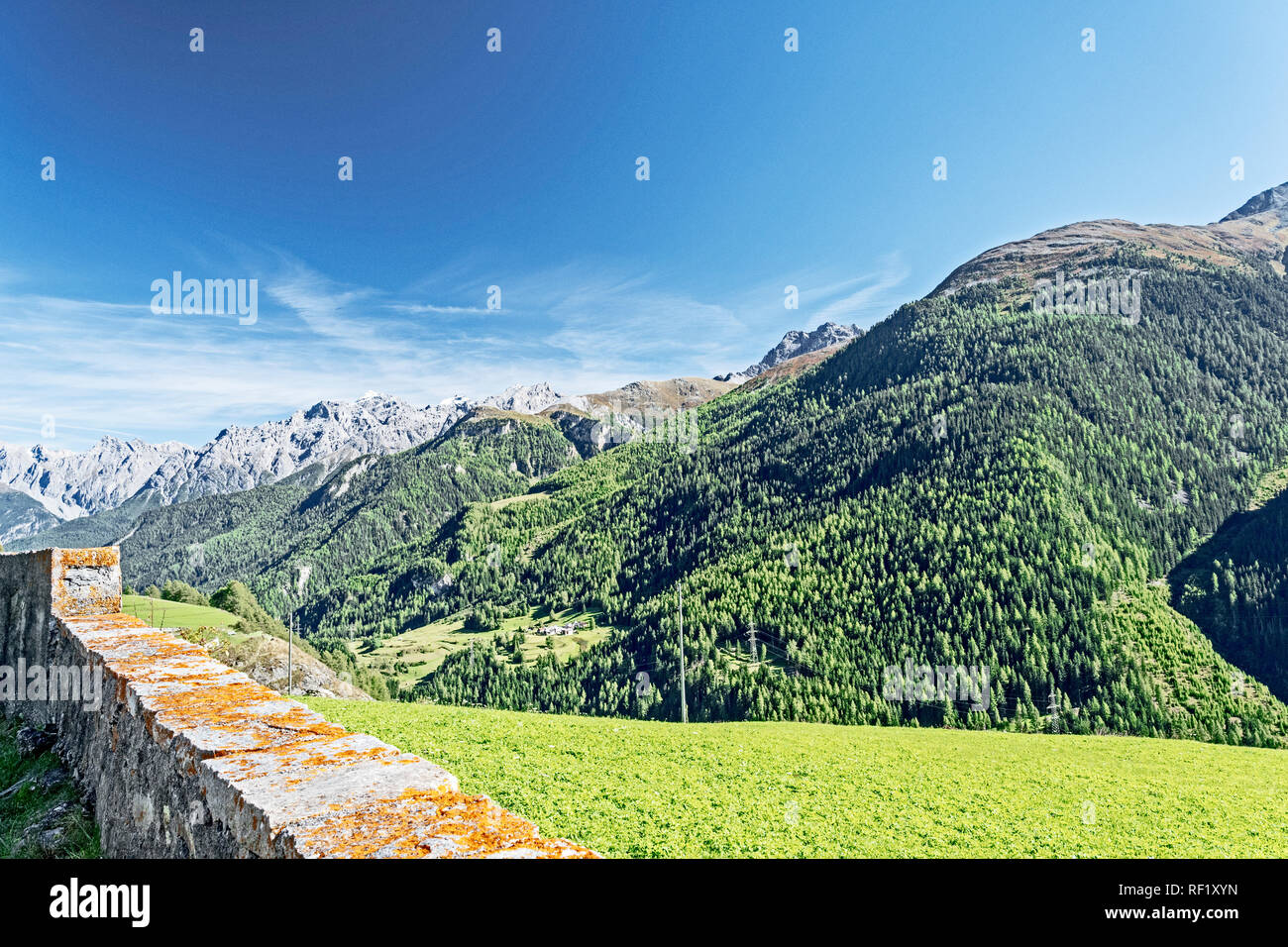 Switzerland: Mountains in autumn; Schweizer Berge im Herbst Stock Photo