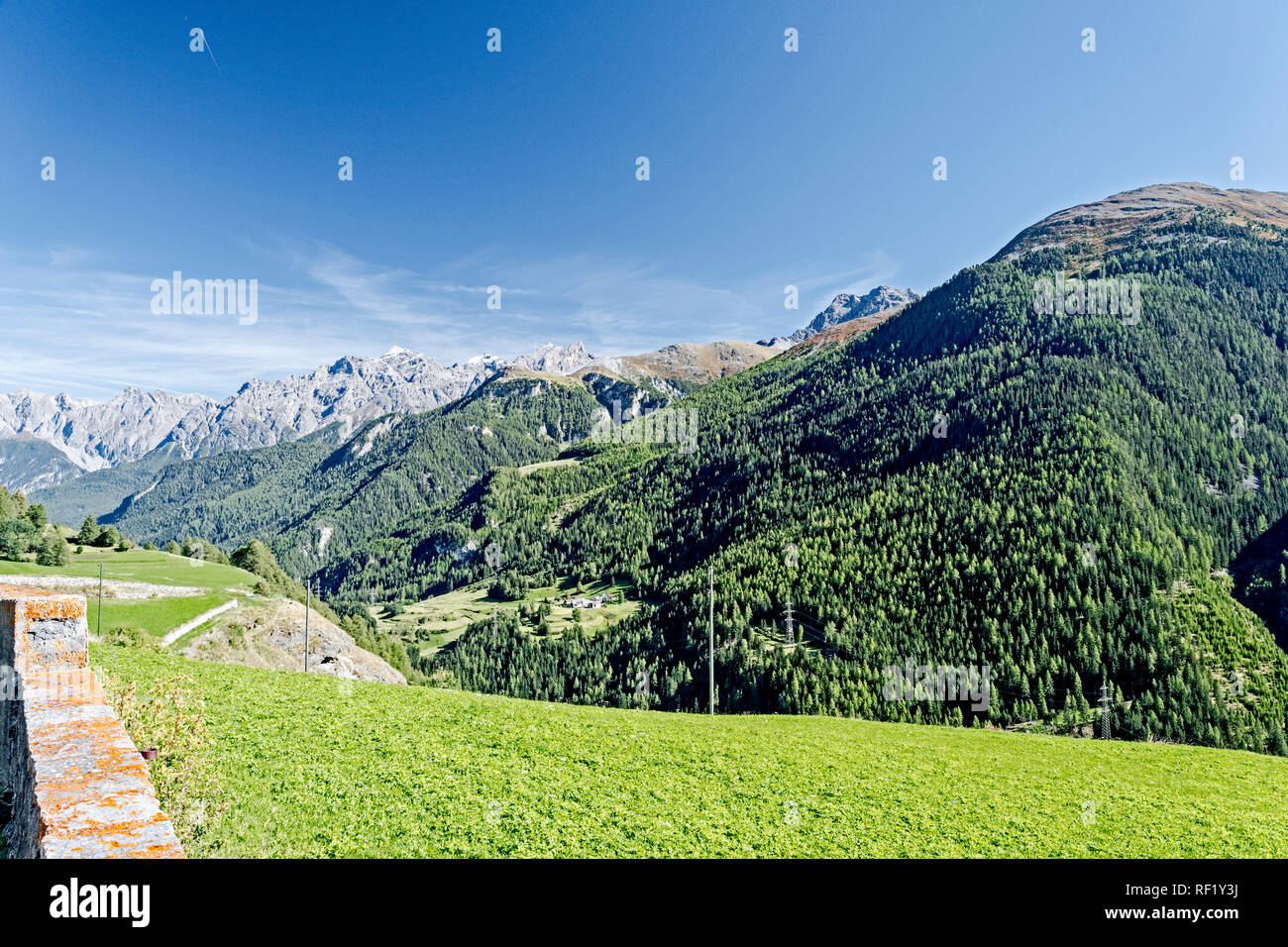 Switzerland: Mountains in autumn; Schweizer Berge im Herbst Stock Photo
