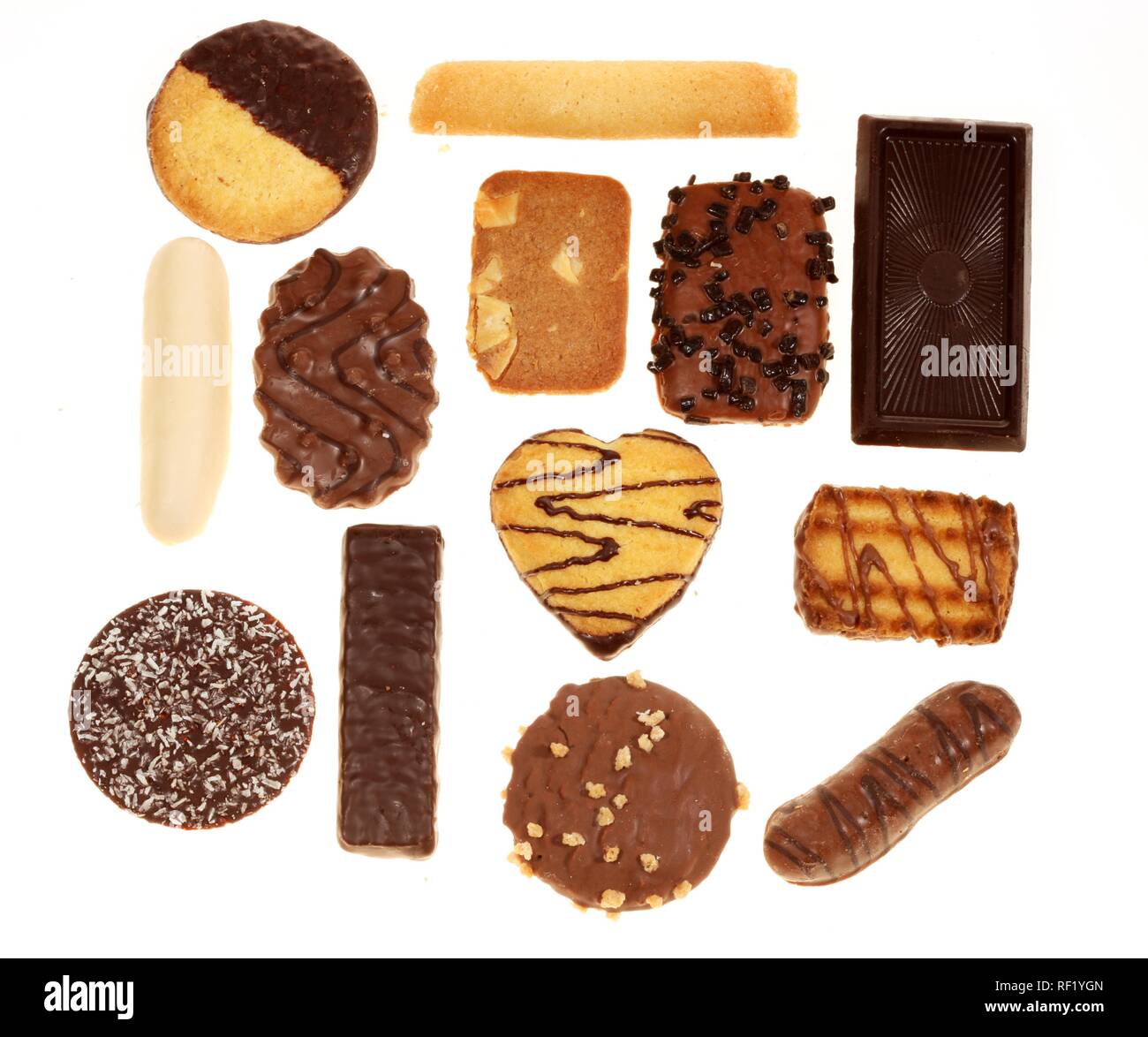 Sweets, assorted cookies, biscuits Stock Photo Alamy