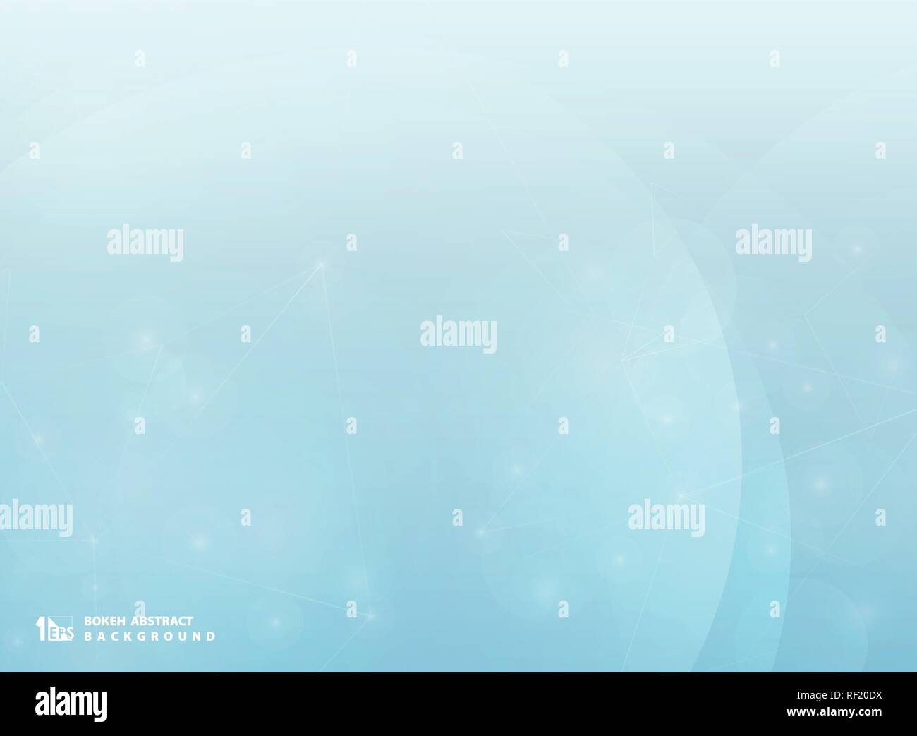 Abstract bokeh blue background with technology line blur. vector eps10 ...