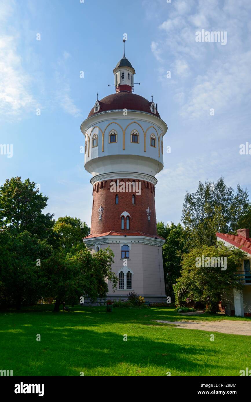 Water tower and museum, Elk, Warmia-Masuria, Poland Stock Photo