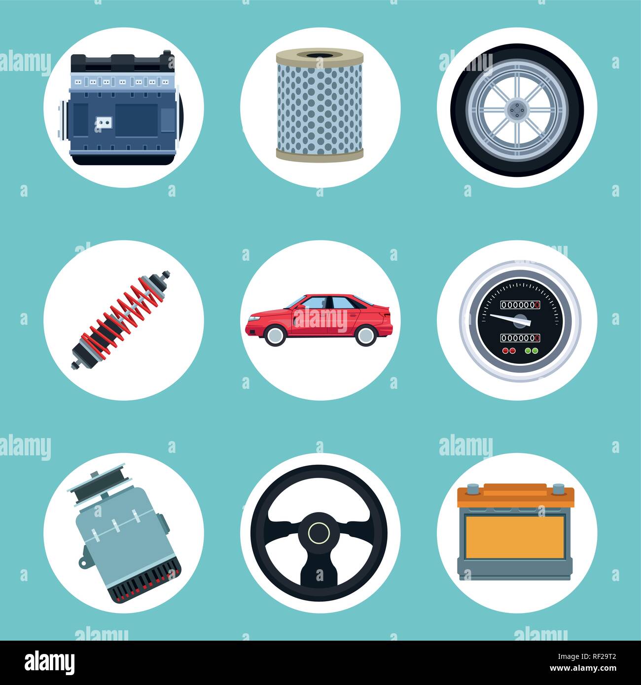 Car factory and parts Stock Vector Image & Art Alamy