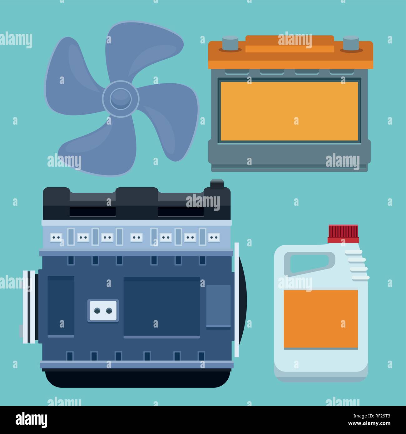 Car factory and parts Stock Vector Image & Art Alamy