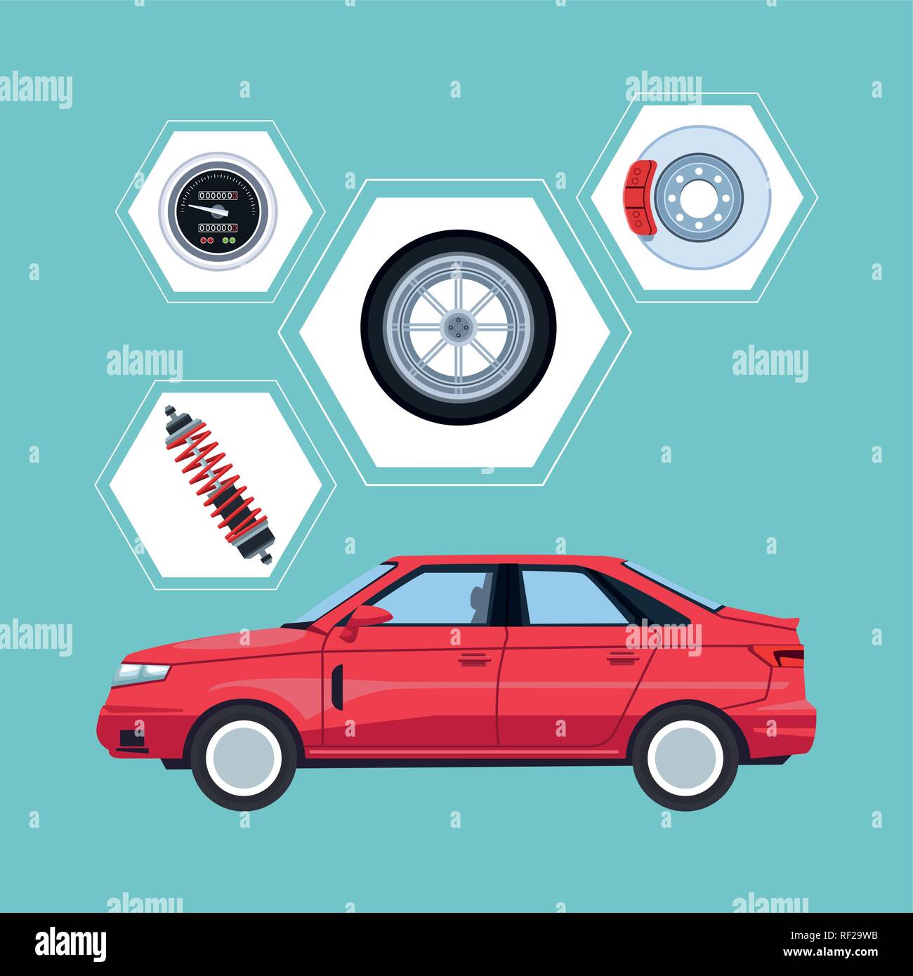 Car factory and parts Stock Vector Image & Art Alamy