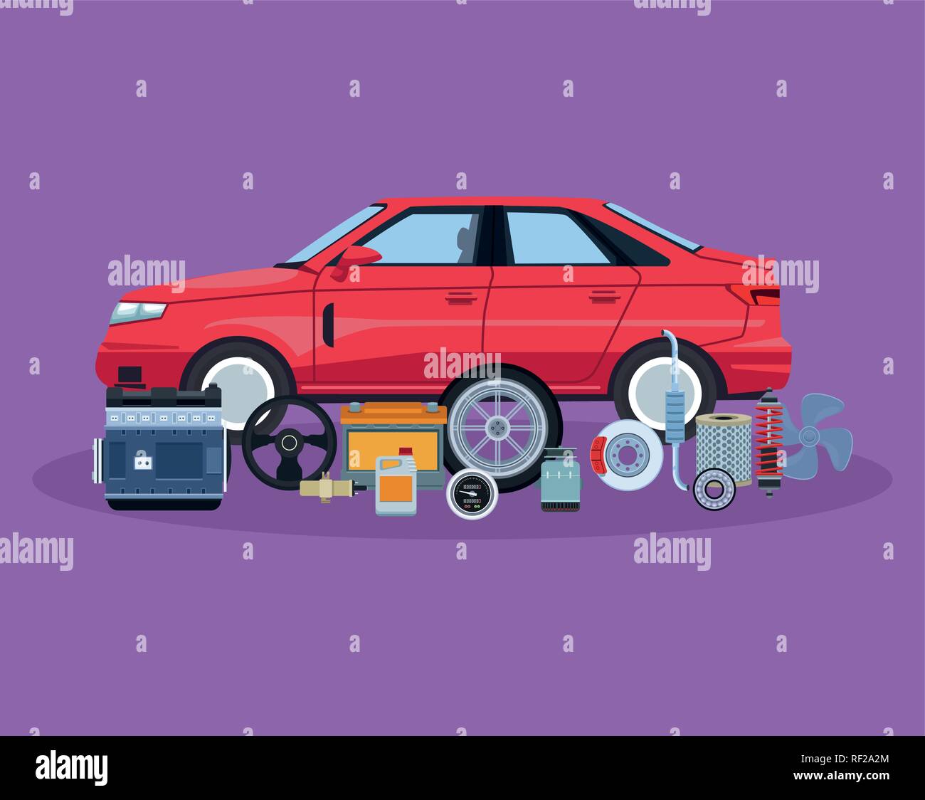 Car factory and parts Stock Vector Image & Art Alamy