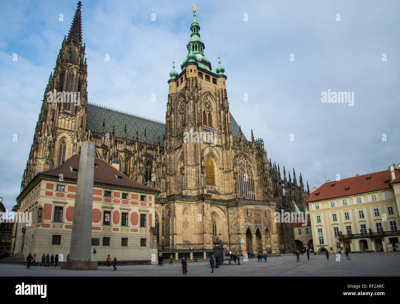 St Vitus Cathedral Prague Stock Photo