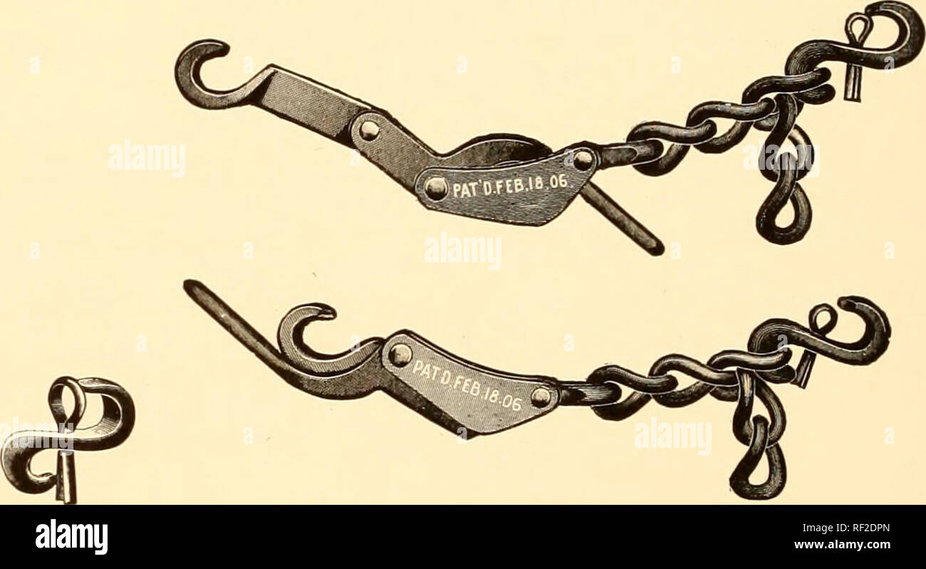 Catalogue No. 36 : saddlery accessories. Harpham Brothers Company; Horses;  Western saddles -- Nebraska; Western riding -- Equipment and supplies. Xo.  0—Hobble Chains Coast Pattern 5/16 inch wire, 10 inches long,