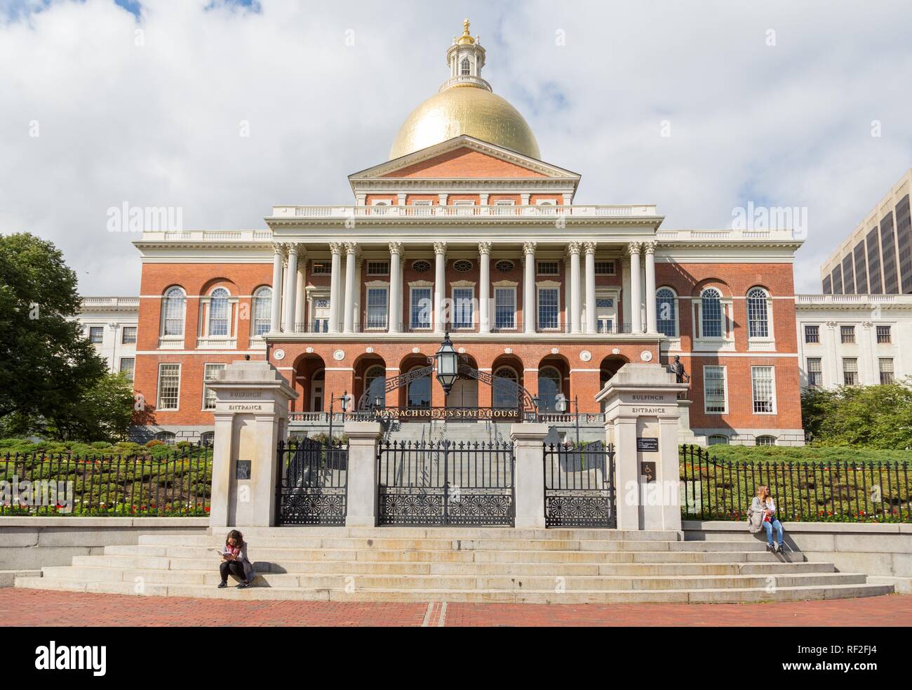 Massachusetts State House, Boston, Massachusetts, USA Stock Photo