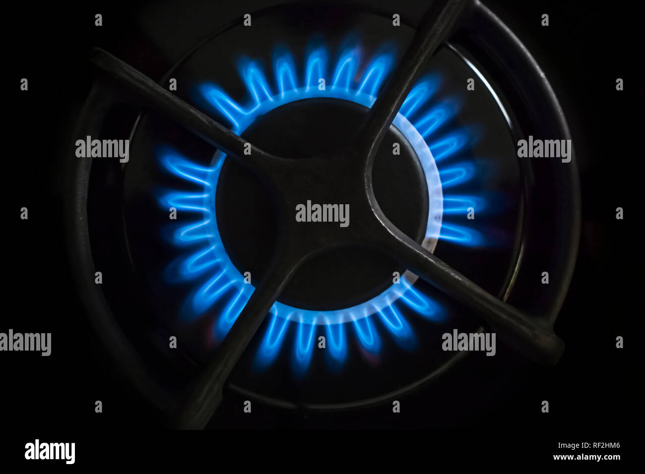 An image of a gas stove flame Stock Photo Alamy