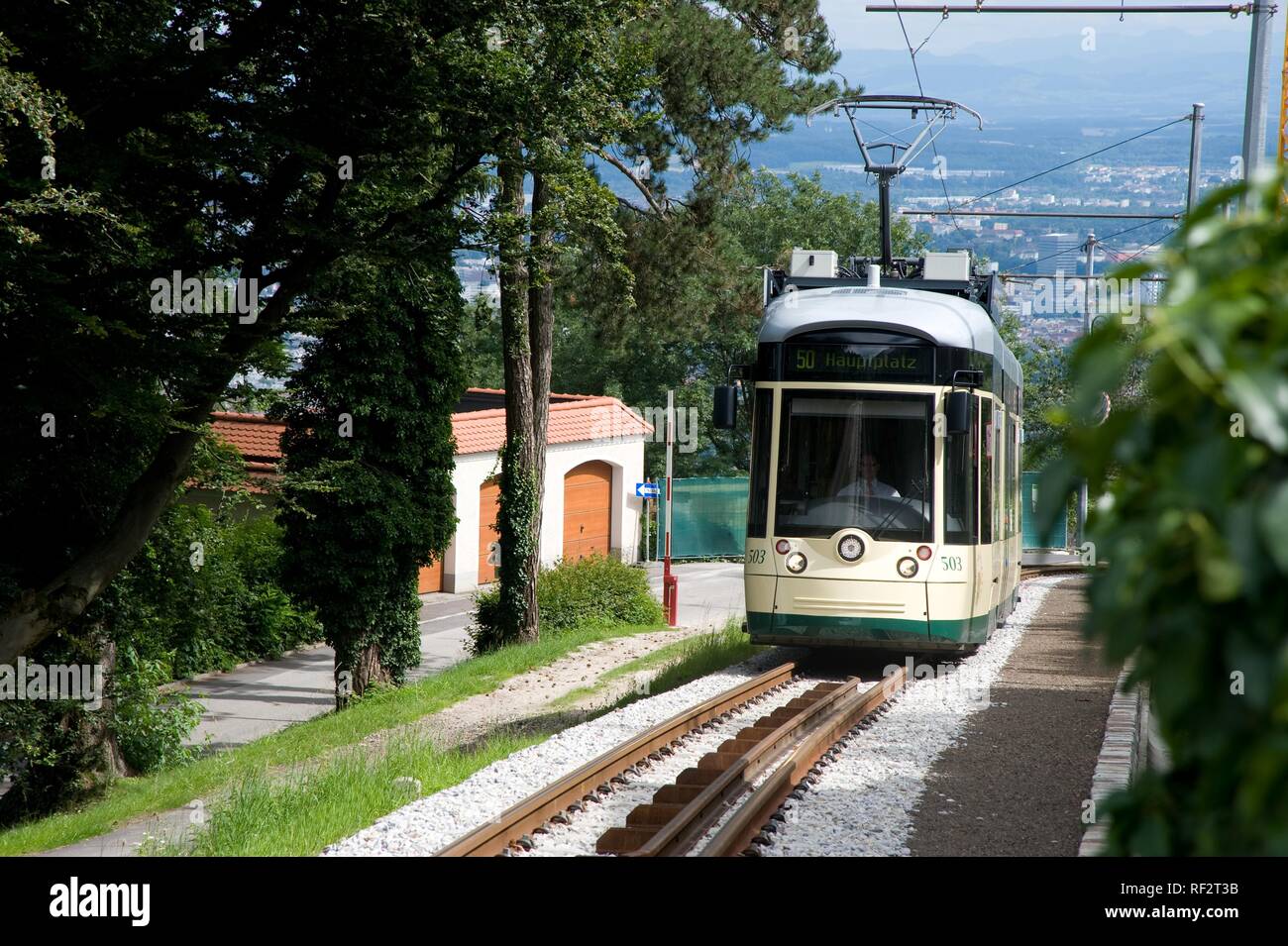 Österreich, Linz, Pöstlingbergbahn - Austria, Linz, Poestlingbergbahn ...