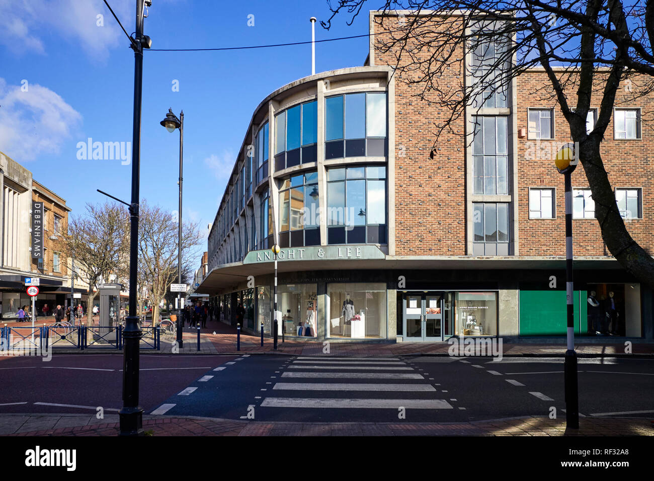 Southsea, Portsmouth, UK. 23rd January, 2019. Exterior of the John Lewis department store in Southsea, Portsmouth that today announced it will be closing. The store has traded as Knight & Lee since 1865 and was acquired by the John Lewis Partnership in 1933 Credit: Ian Pilbeam/Alamy Live News Stock Photo