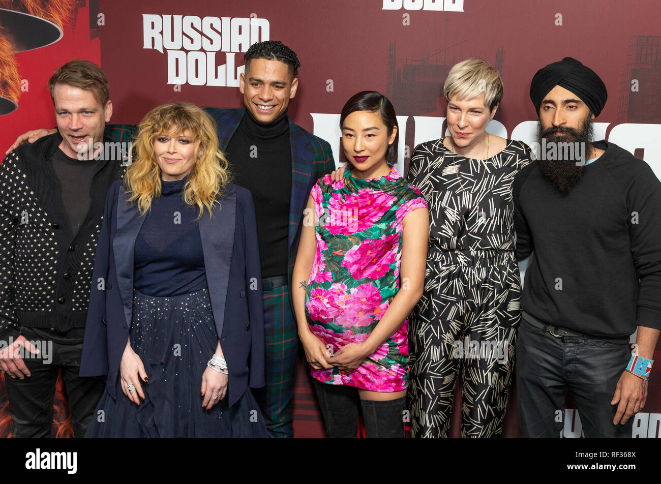 New York, NY - January 23, 2019: Cast attends Russian Doll TV show season premiere at Metrograph Credit: lev radin/Alamy Live News Stock Photo