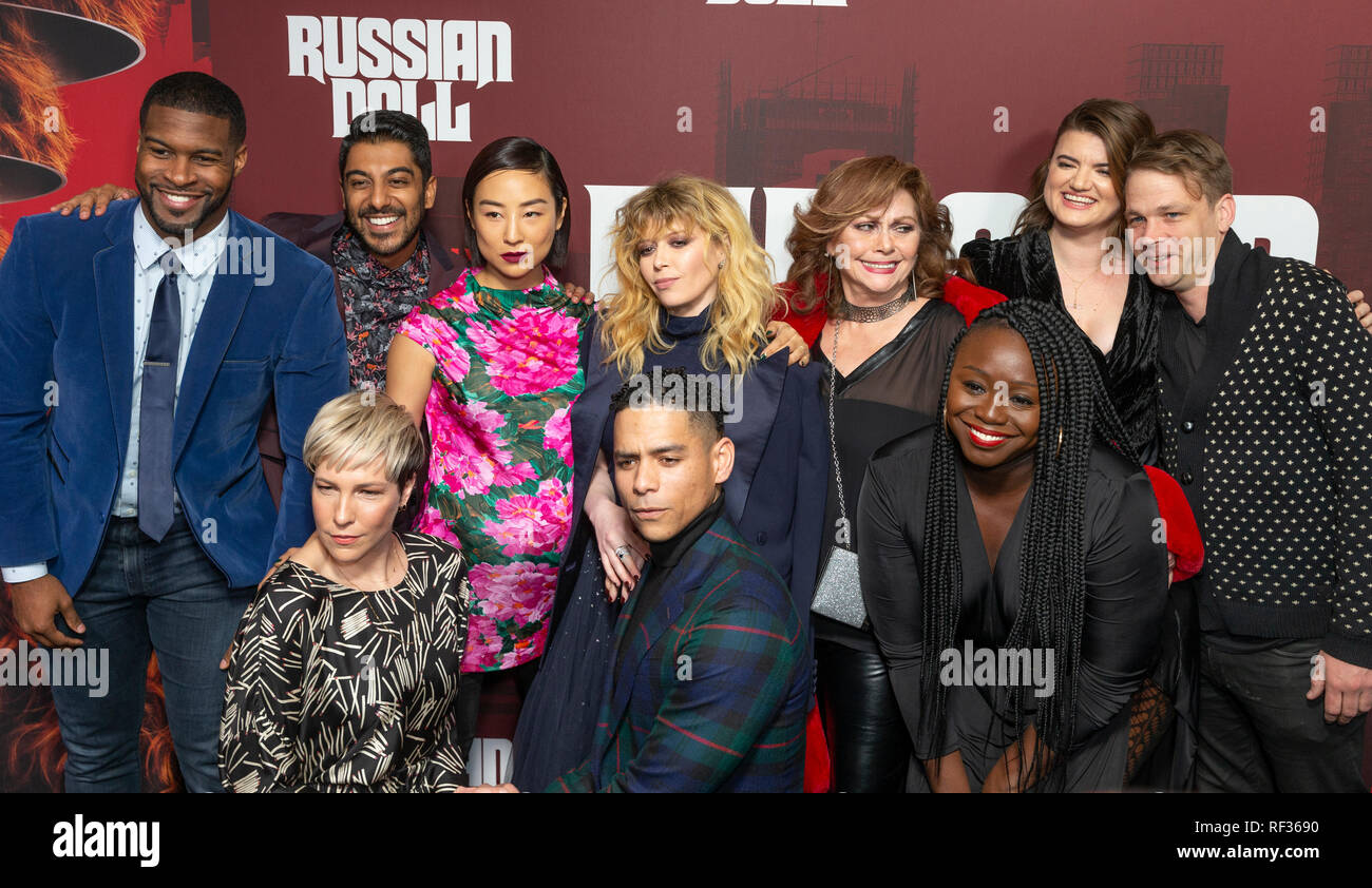 New York, NY - January 23, 2019: Cast attends Russian Doll TV show season premiere at Metrograph Credit: lev radin/Alamy Live News Stock Photo
