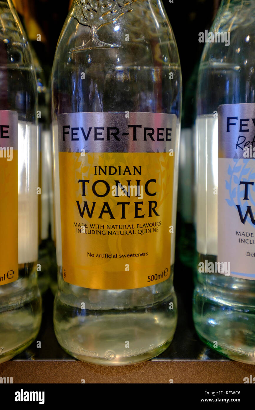 Fever-Tree Tonic Water.  Fever-Tree has reported another year of rapid growth as consumers snapped up its mixers during the heatwave and the busy Christmas period. In a trading update, the group said full-year revenue for 2018 was around £236 million, an increase of 39%. The group's board expects full-year results to be comfortably ahead of its expectations. Photograph by Jason Bye Stock Photo