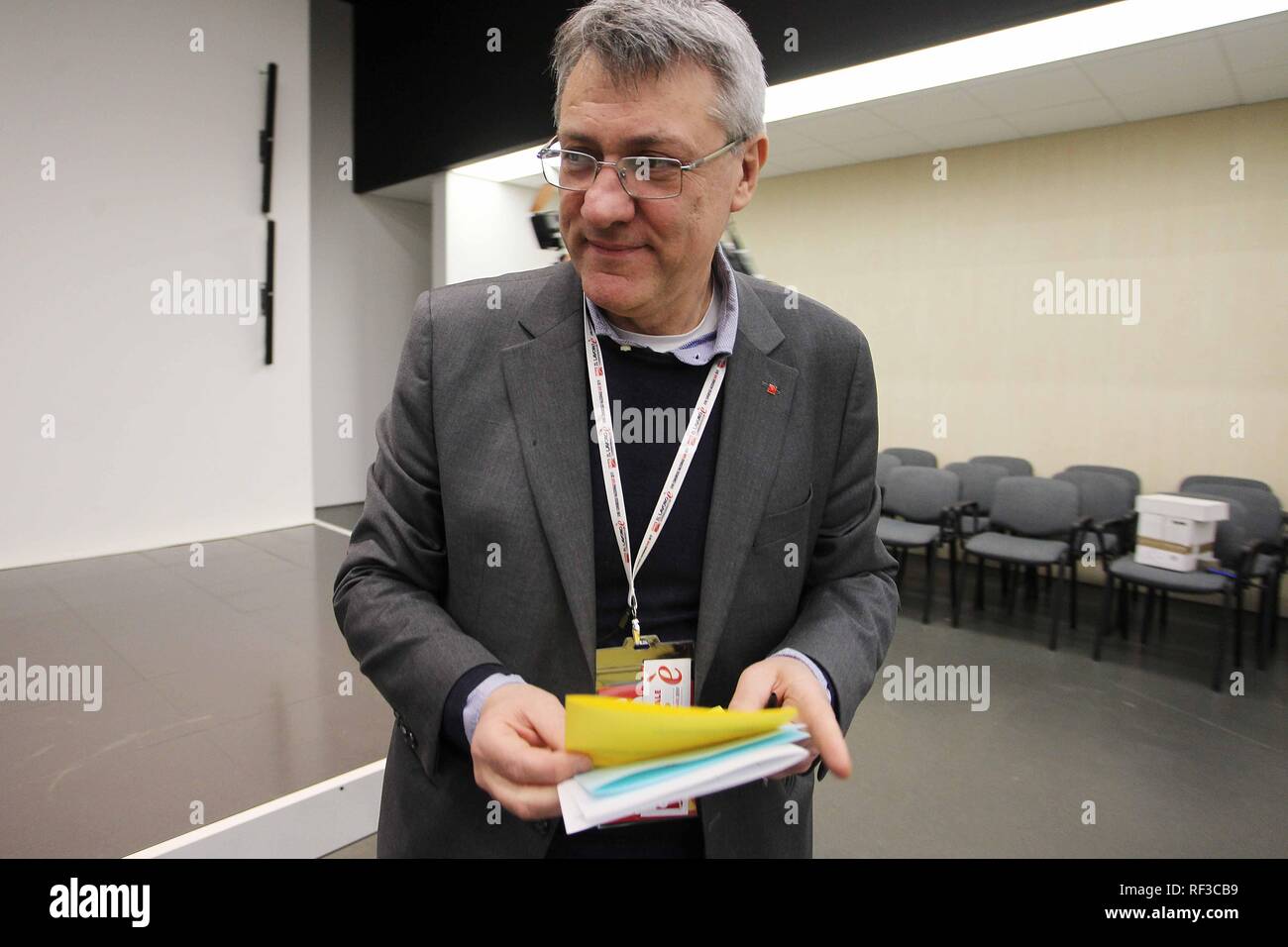 Foto Donato Fasano - LaPresse 24 01 2019 - Bari Cronaca BARI, 24 GEN - Cgil  ad un passo dall'accordo per il nuovo vertice, con Maurizio Landini  segretario generale e Vincenzo Colla