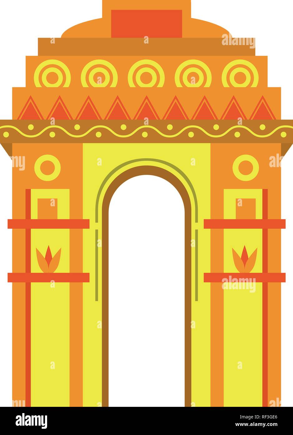India gate Stock Vector Images - Alamy