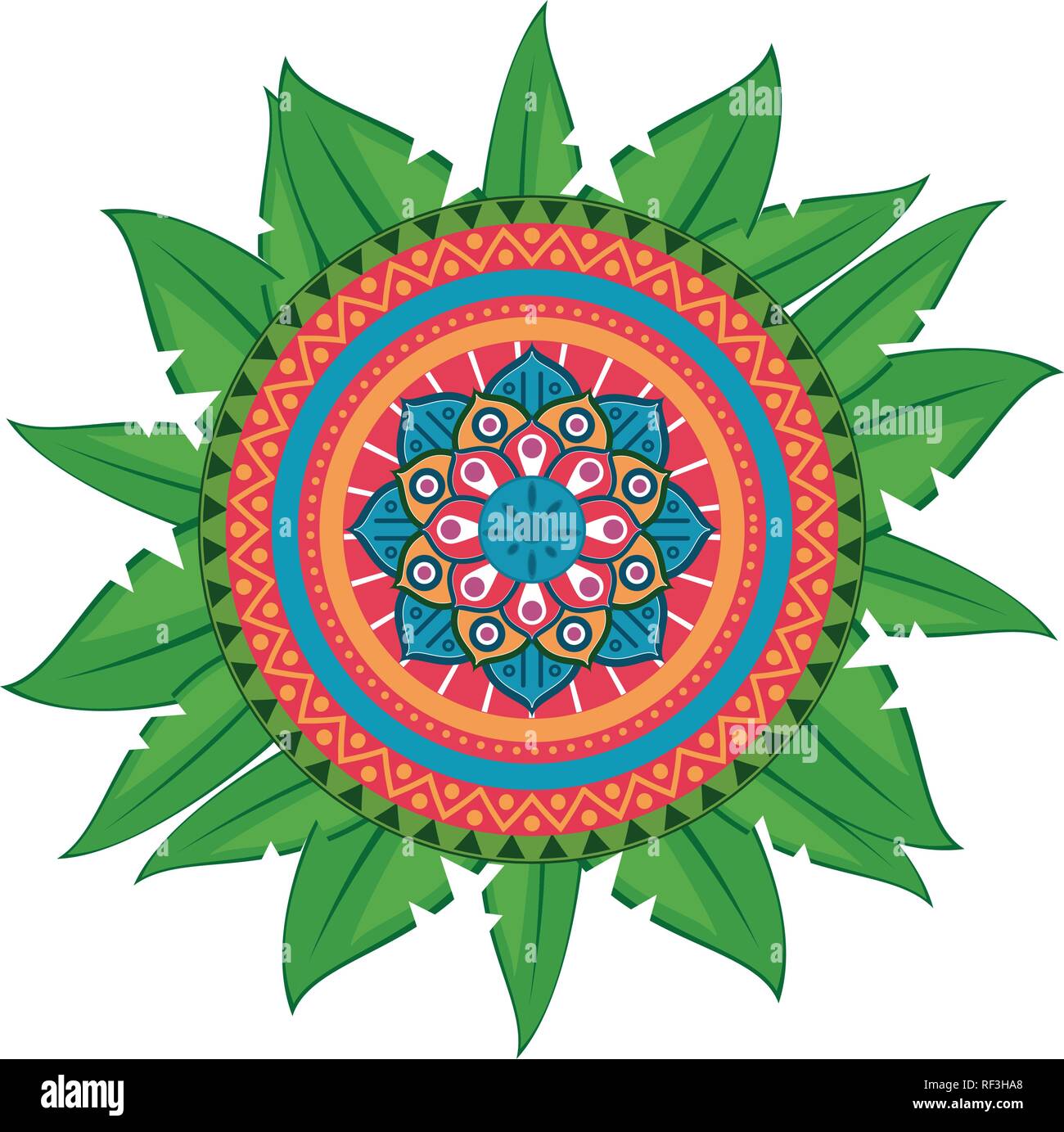 Mandala indian emblem Stock Vector Image & Art - Alamy