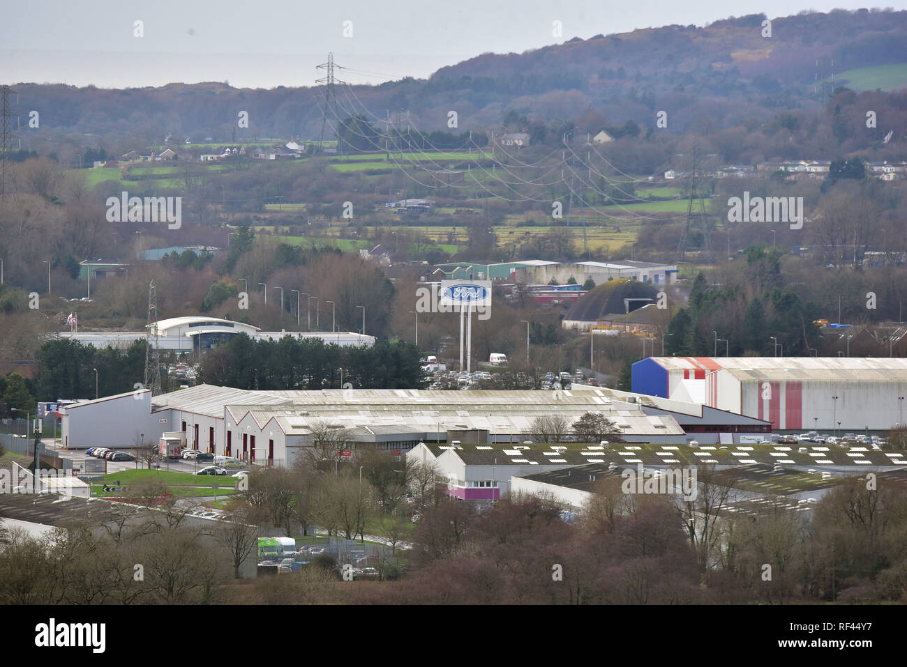 Ford Bridgend Engine Plant, Waterton Industrial Estate, Bridgend, South Wales. A manufacturing