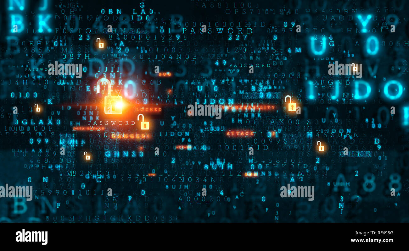 Background media technology image with binary code Stock Photo Alamy