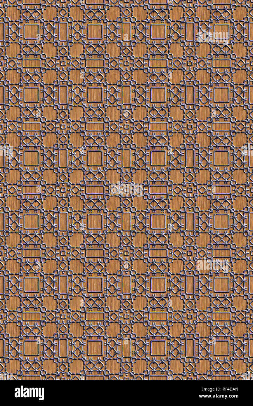 Seamless tileable metal decorative background pattern Stock Photo - Alamy