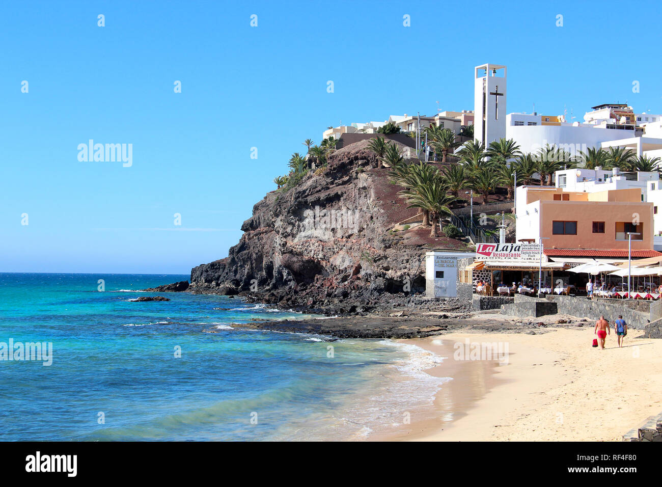 MORRO JABLE, FUERTEVENTURA, SPAIN DECEMBER 9, 2018 Beautiful beach