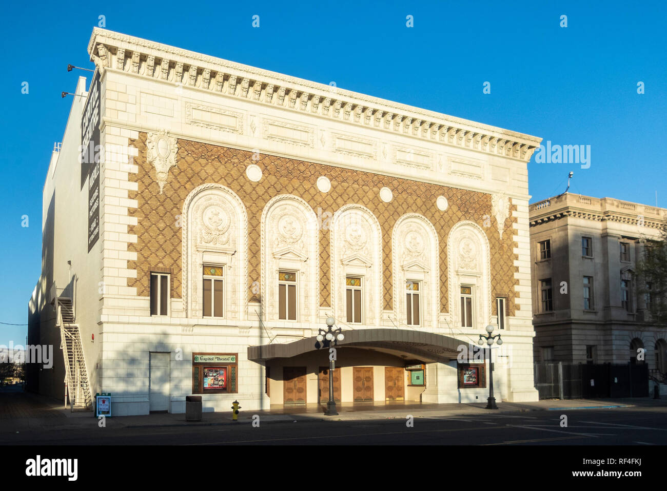 The historic Capitol Theatre in downtown Yakima, Washington Stock Photo
