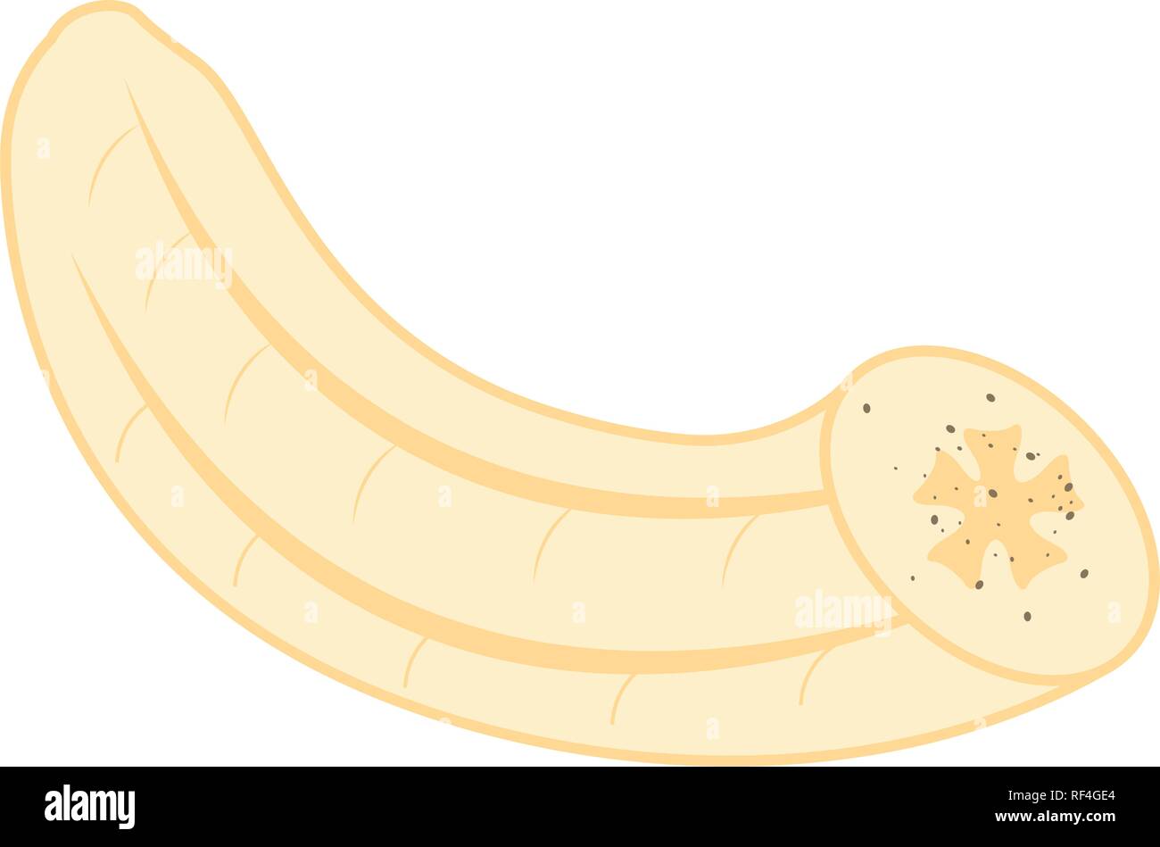 Isolated peeled banana Stock Vector Image &amp; Art - Alamy