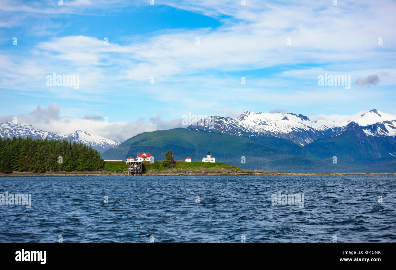 Historic Point Retreat lighthouse, Admiralty Island, Juneau, Alaska