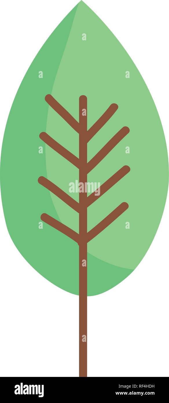 ecology leaf plant icon Stock Vector Image & Art - Alamy