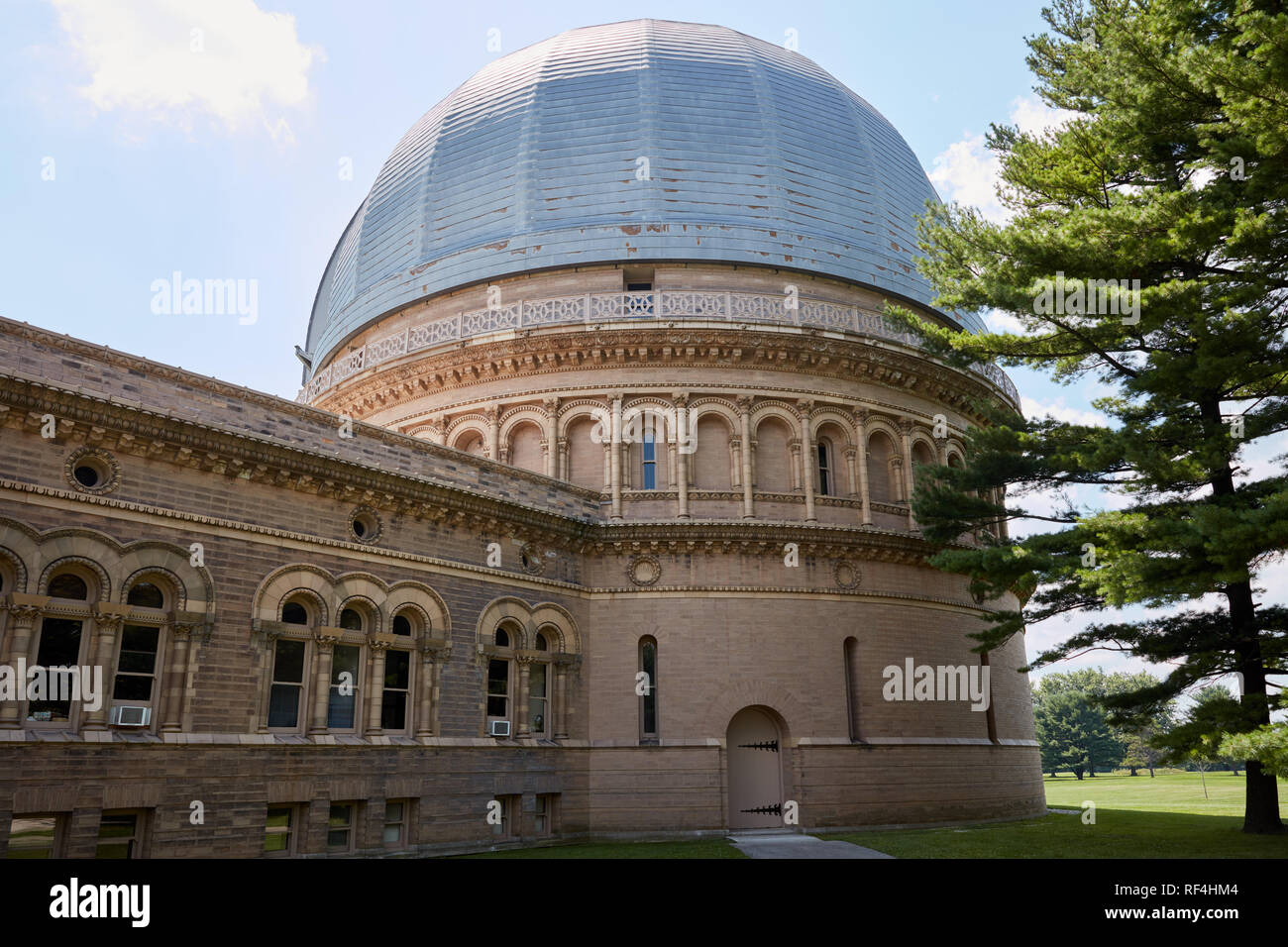 Main dome at Yerkes Observatory in Williams Bay, Wisconsin Stock Photo
