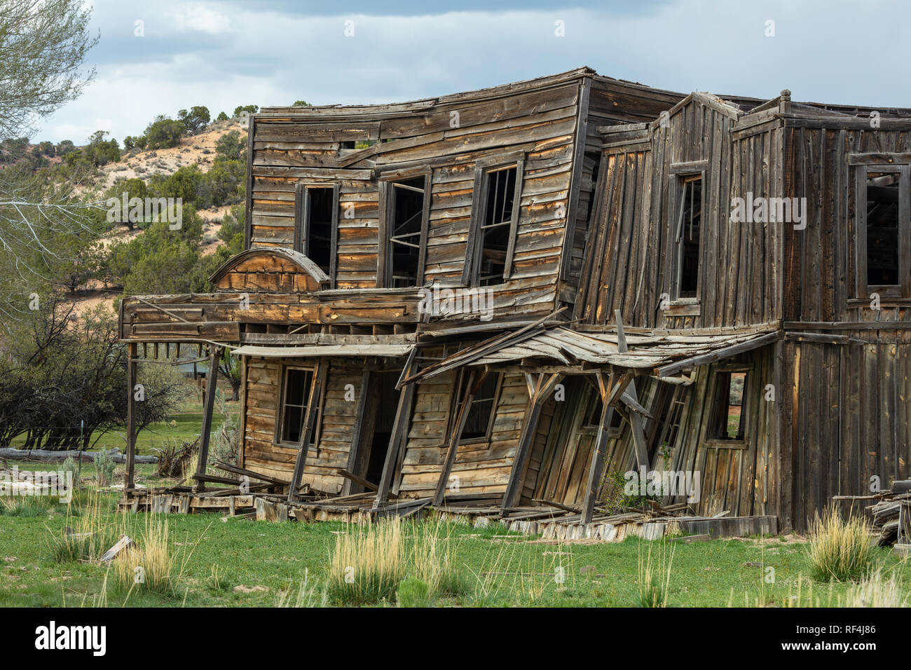 Gunsmoke movie set, Johnson Canyon, Kanab, Utah Stock Photo