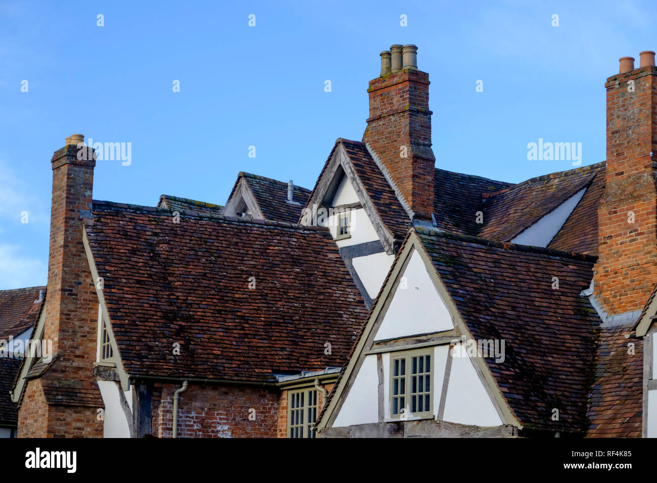 Roof tops inTewkesbury a historic town in Gloucestershire England UK Stock Photo