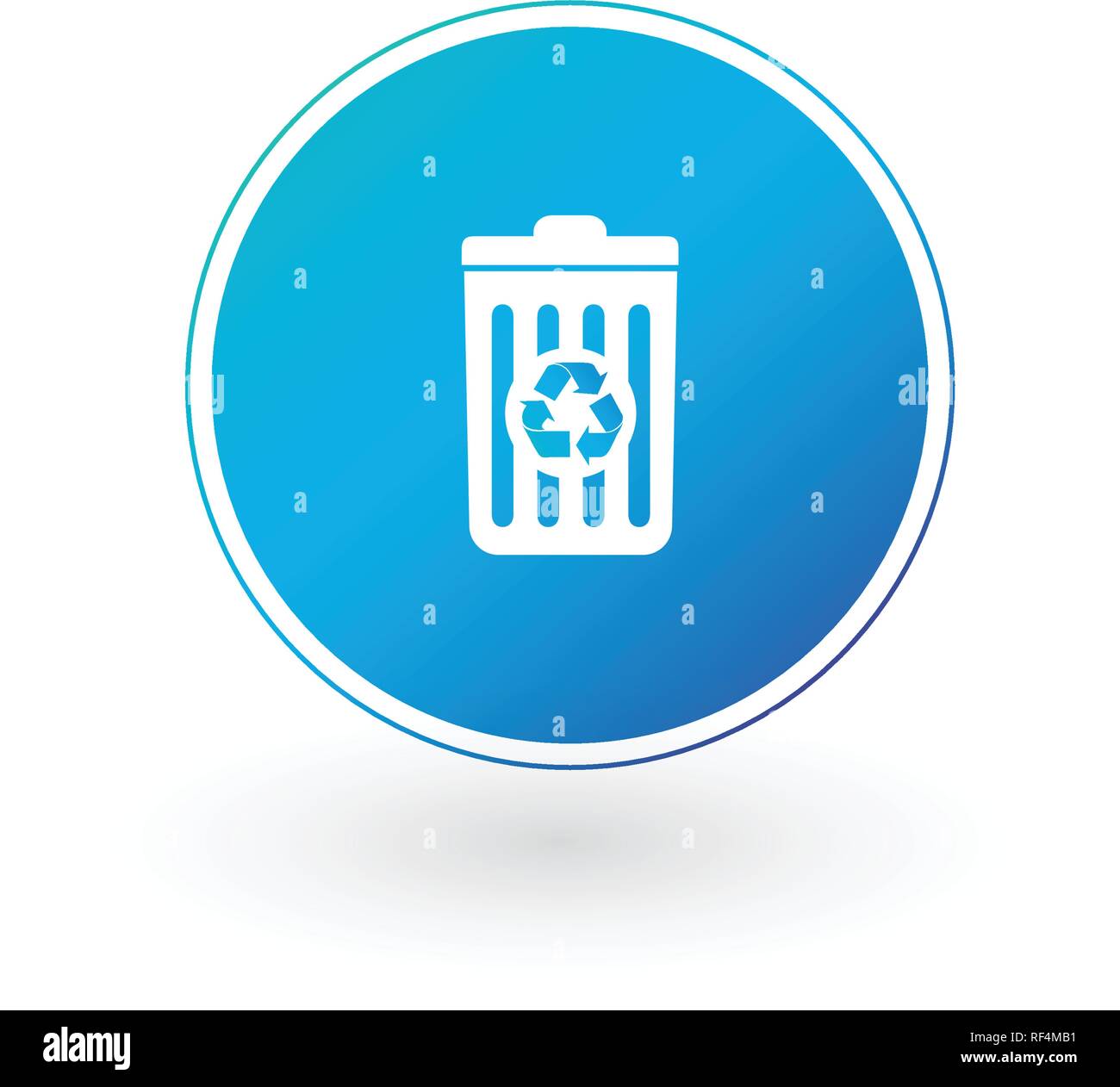 Delete icon , Trash can, Recycle bin, Garbage sign isolated on white background. Can be used for Web site, UI, apps. Stock Vector