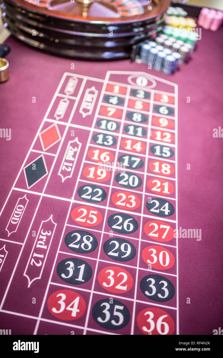 Craps table in casino in hires stock photography and images Alamy