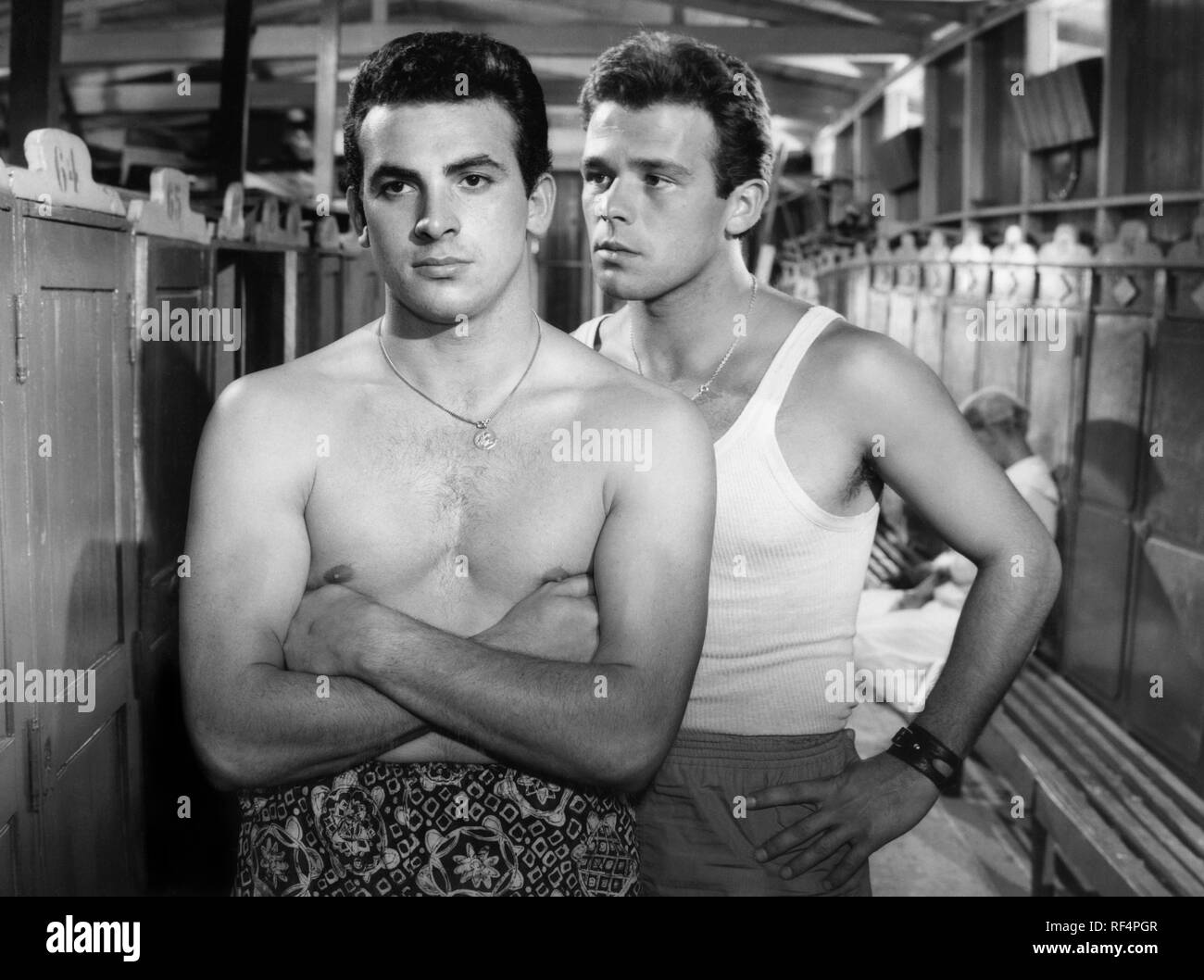 poor but handsome, maurizio arena and renato salvatori, 1957 Stock Photo