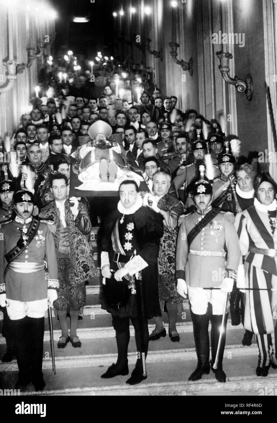 pope pius XI, funeral, 1939 Stock Photo