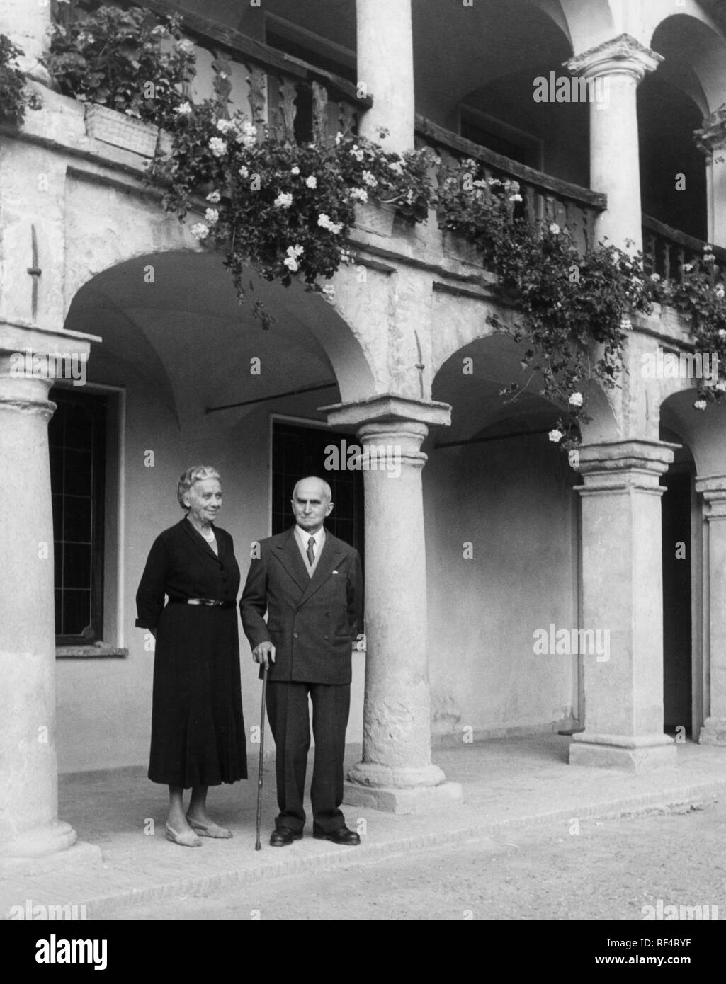luigi einaudi with ida, 1960 Stock Photo
