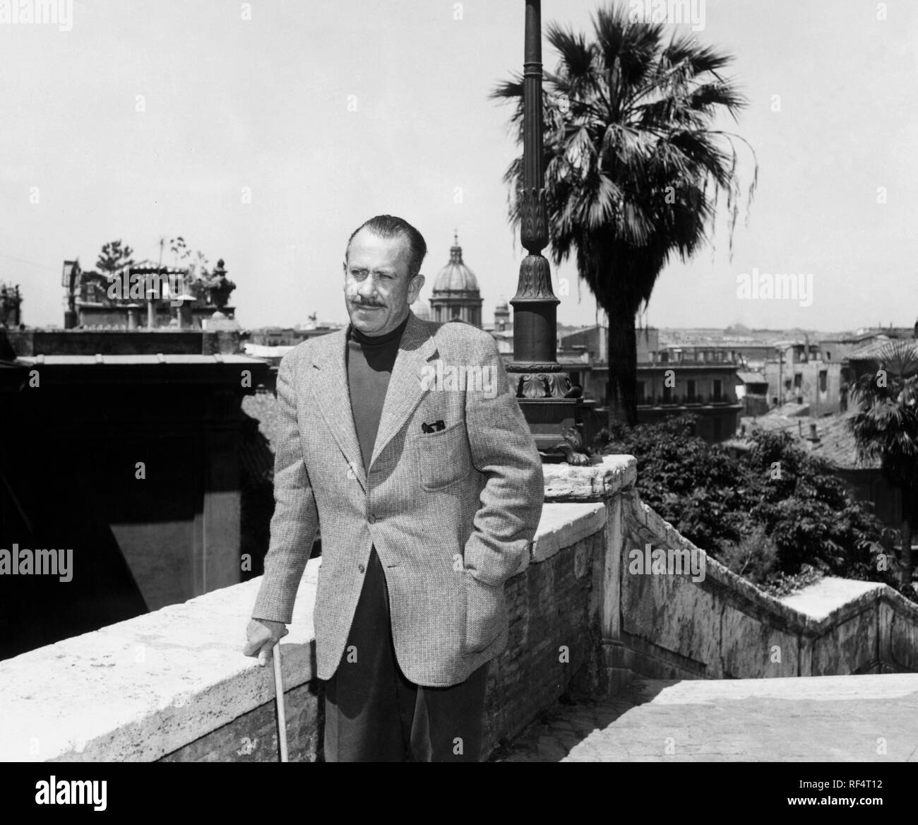 john steinbeck in rome, 1964 Stock Photo